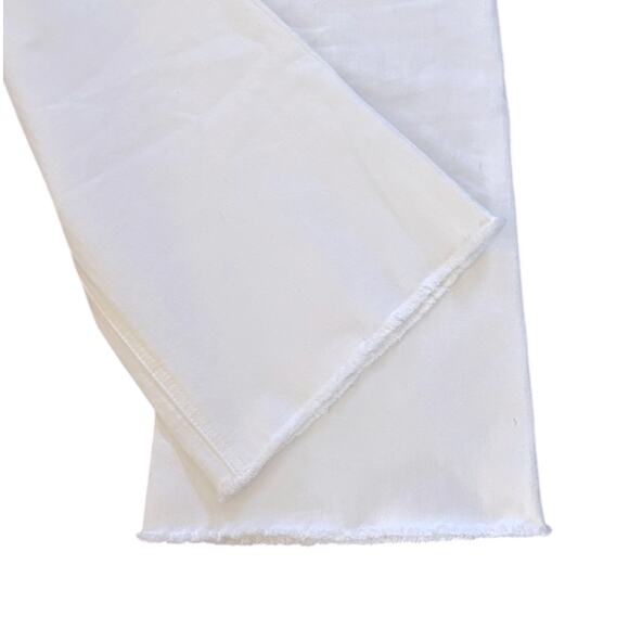 J. Crew Billie Demi Boot Crop Jean Women’s Size 32 Tall White Raw Hem High Waist - Picture 4 of 9